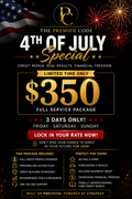 $350 4th of July Credit Advancement Package